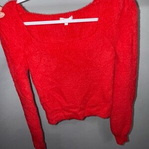 Gianni Bini Vibrant Red Crew Neck Sweater